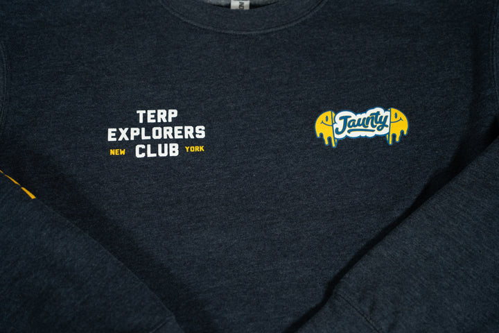 Jaunty "Terp Explorers Club" Crewneck